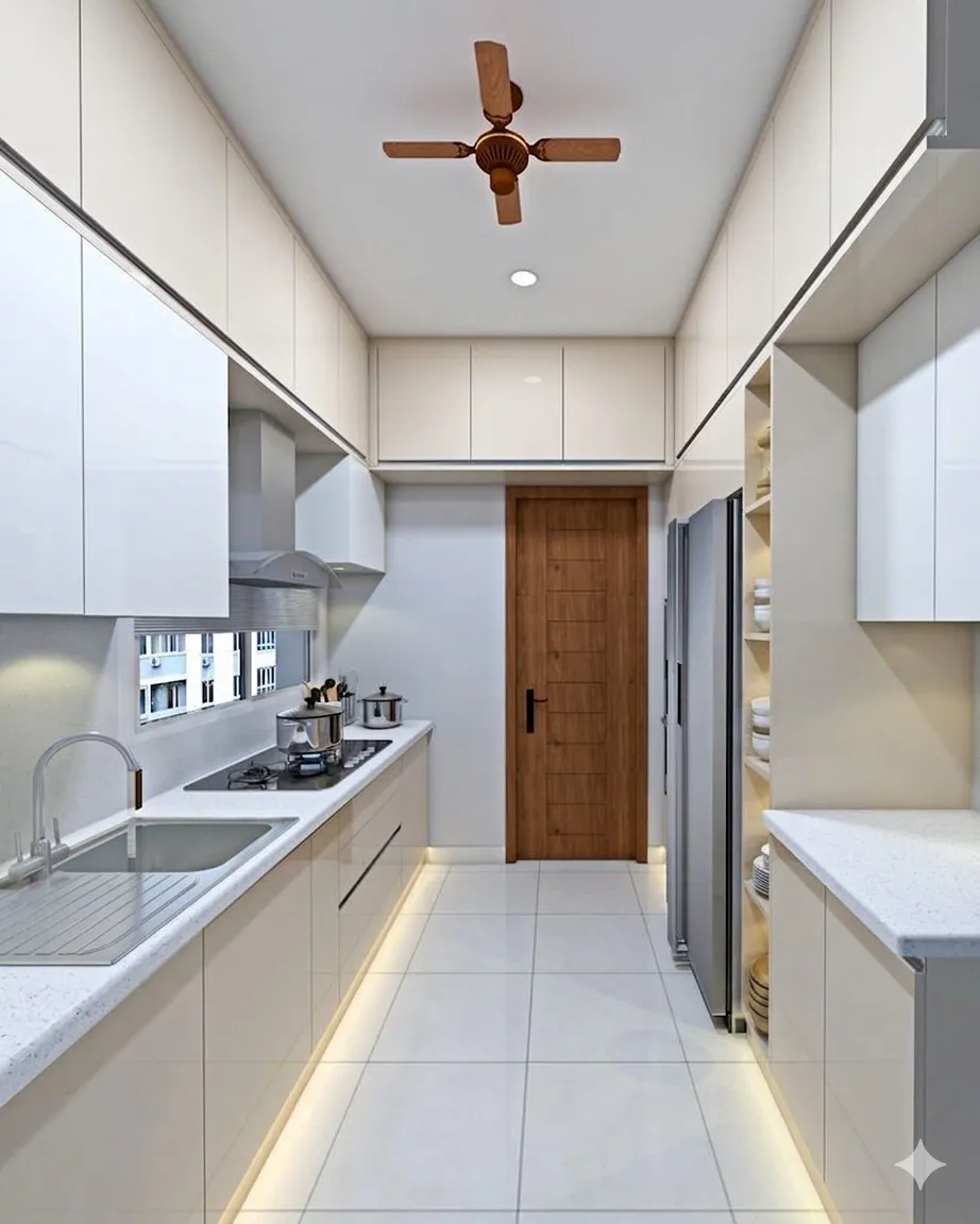Custom modular kitchen interior by Space4You