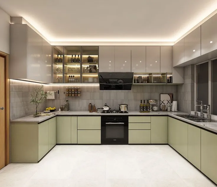 Custom modular kitchen interior by Space4You